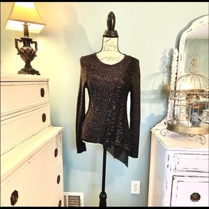 Chico’s Shaina Pullover Sweater, Black, Chico’s size 0, XS